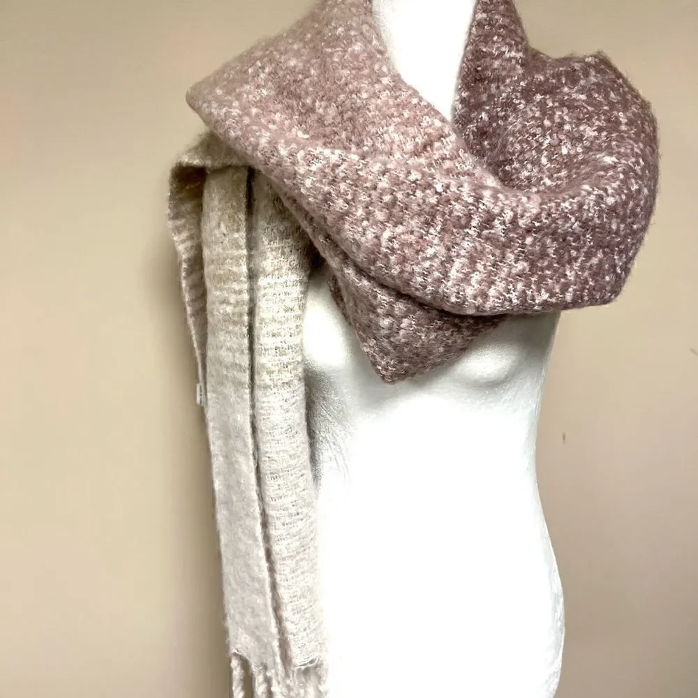 Mer Sea oversized ombré blanket shawl/ scarf.